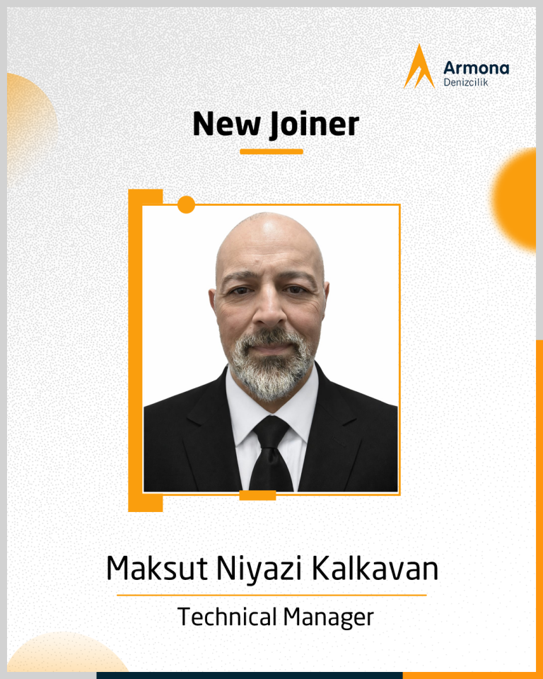 Armona Denizcilik Welcomes Maksut Niyazi Kalkavan as Technical Manager