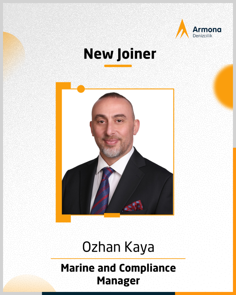 Armona Denizcilik Appoints Ozhan Kaya as Marine and Compliance Manager